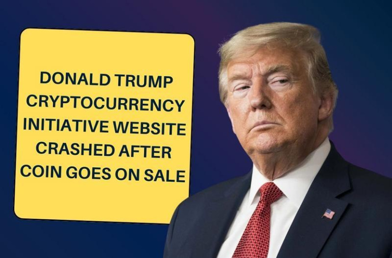 Inisiatif Cryptocurrency Donald Trump Membuat Situs Web Jatuh Setelah Koin Mulai Dijual.